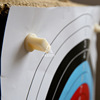 Plastic archery target, high strength paper target
