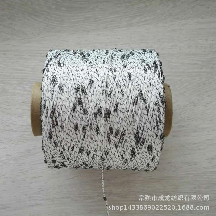 3.5支包银丝结子纱各式纱线 帽子围巾毛衣线毯专用纱批发