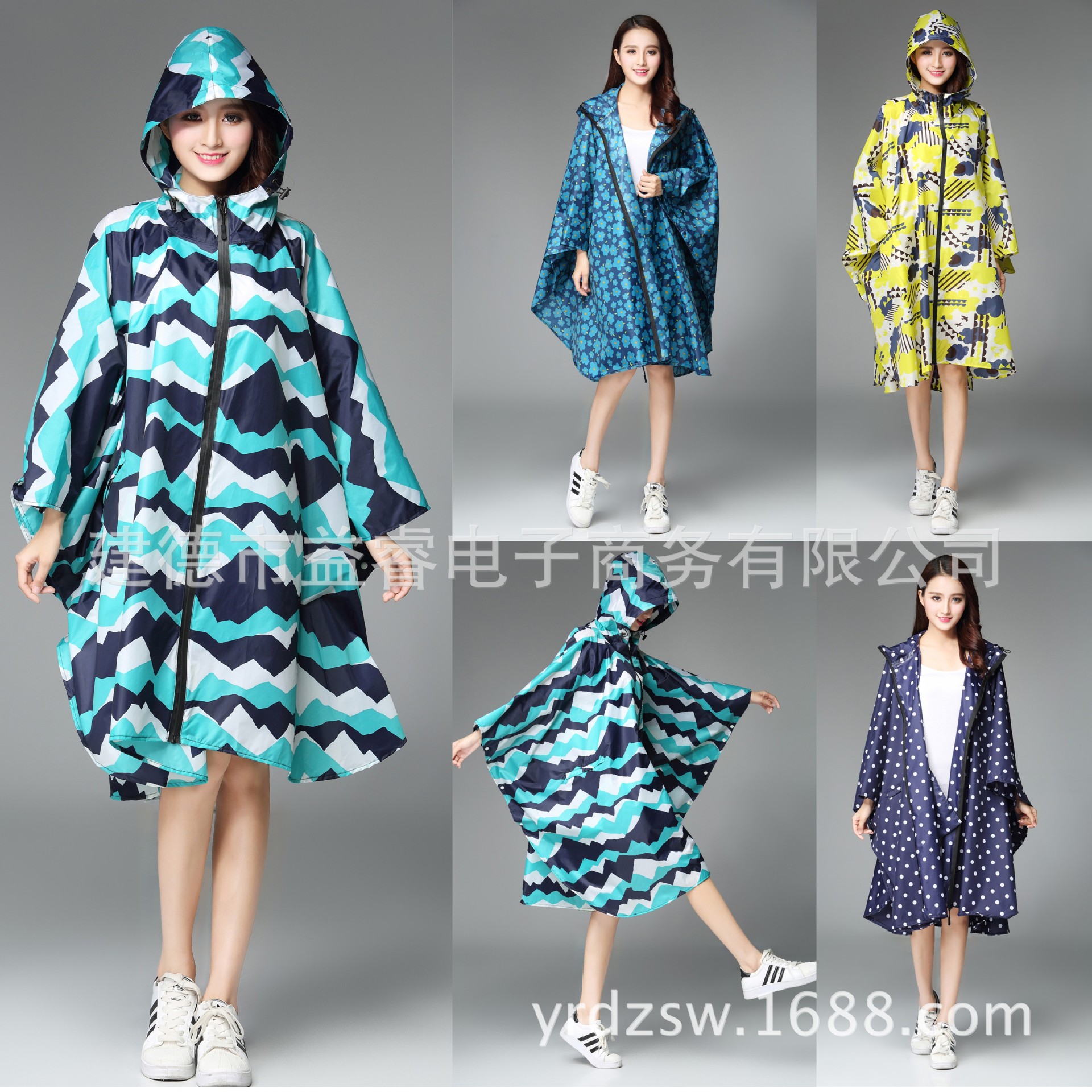 Fabricantes venden japonés Corea del Sur moda Capa delgada hombres y mujeres adultos impermeable poncho mochila ciclismo Amazon comercio exterior image 3