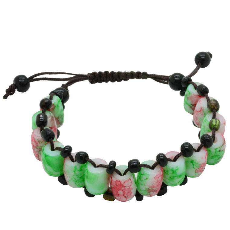 地摊夜市热销 仿玉石手链 会销 展销 淘宝 活动促销礼品批发