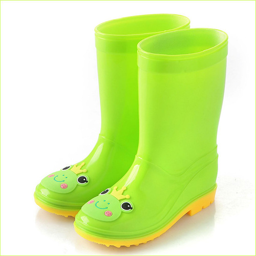 Summer children's rain boots cartoon for older children thickened rain boots high water shoes male and female students overshoes