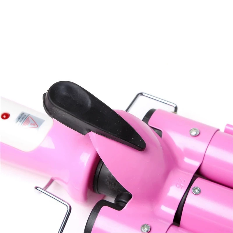 Three-Bar Curling Iron (junjn 928) — Triple Barrel 22/25 mm, 220 V, Quick Heat