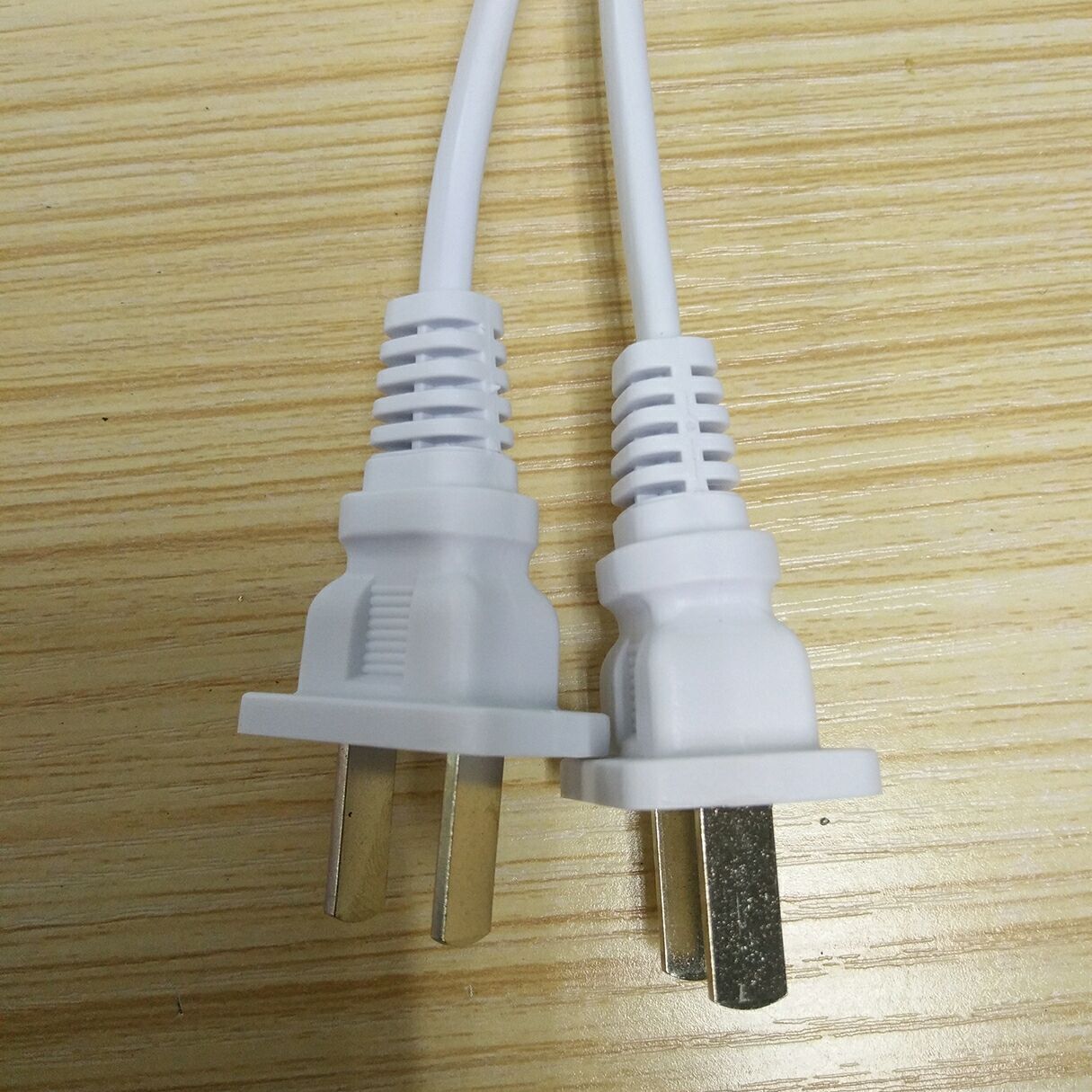 中国插头两插电源线 中规电源线 两插2*0.75平方八字尾