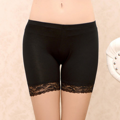 Langsha women's underwear thin breathable sexy safety pants summer anti-exposure lace three-point seamless women's leggings