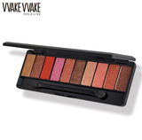 База под макияж, матовые палетка теней, тени для век, десять цветов, в коричневых тонах, 10 цветов, 5 цветов