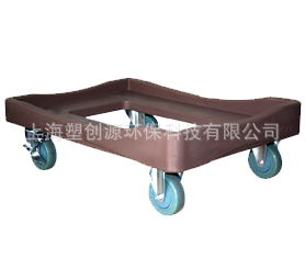 塑创源供应保温箱推车 塑料推车滚塑工艺推车
