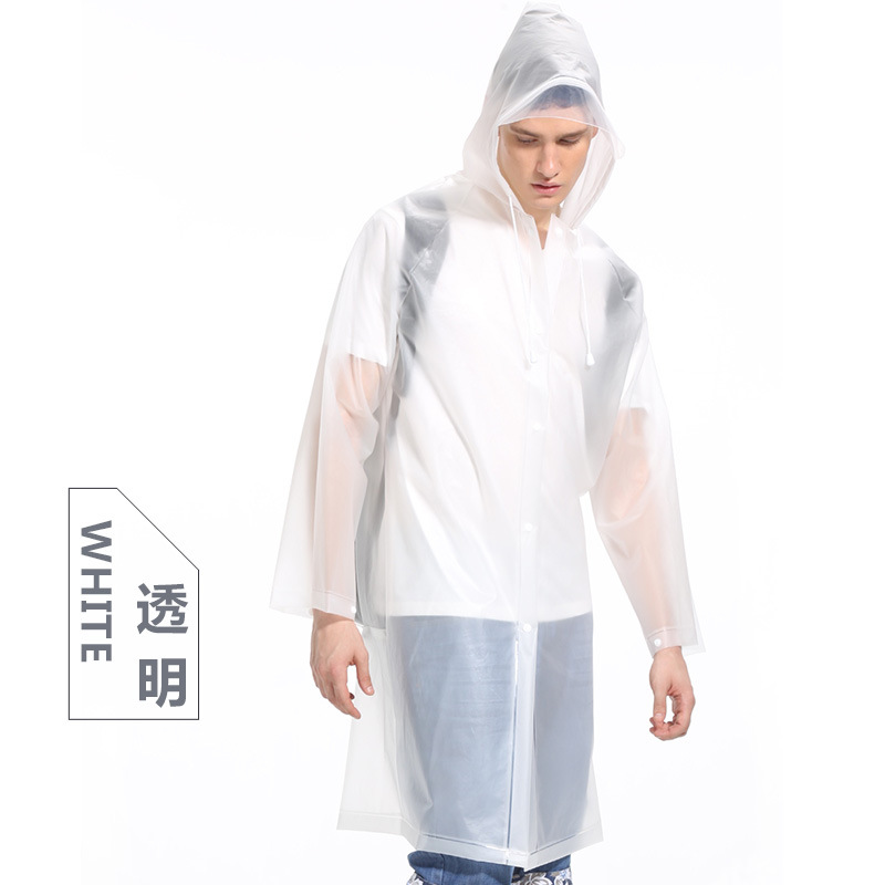 Cha colgar viajes al aire libre Eva impermeable mochila niños adultos largo senderismo escalada con sombrero engrosado poncho