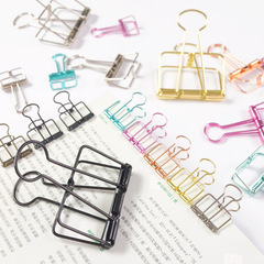 Large/Medium/Small Metal Engraved Long-Tail Clips for Handbooks, Colored Office Documents, Swallowtail Clips, Exam Paper Holders
