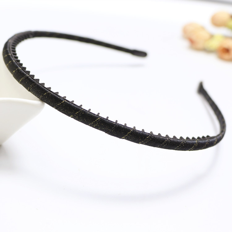 Nuevo estilo coreano diadema dentada práctica tela de las mujeres exquisita diadema delgada Corea del Sur tocado accesorios para el cabello