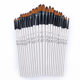 12 tongue front/oblique front two-color nylon wool brush set gouache watercolor oil brush set factory outlet