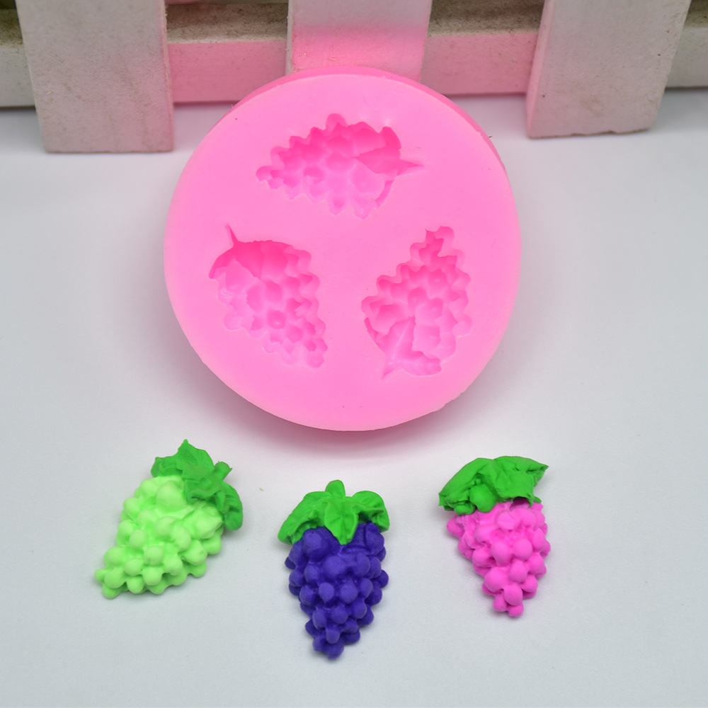 Uva molde de silicona fondant pastel chocolate decoración DIY hornear