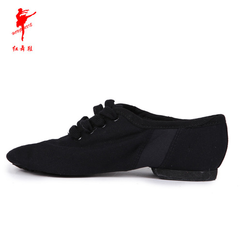 Red dance shoes canvas jazz shoes dance shoes women's modern dance practice shoes adult indoor dance shoes wholesale 1009