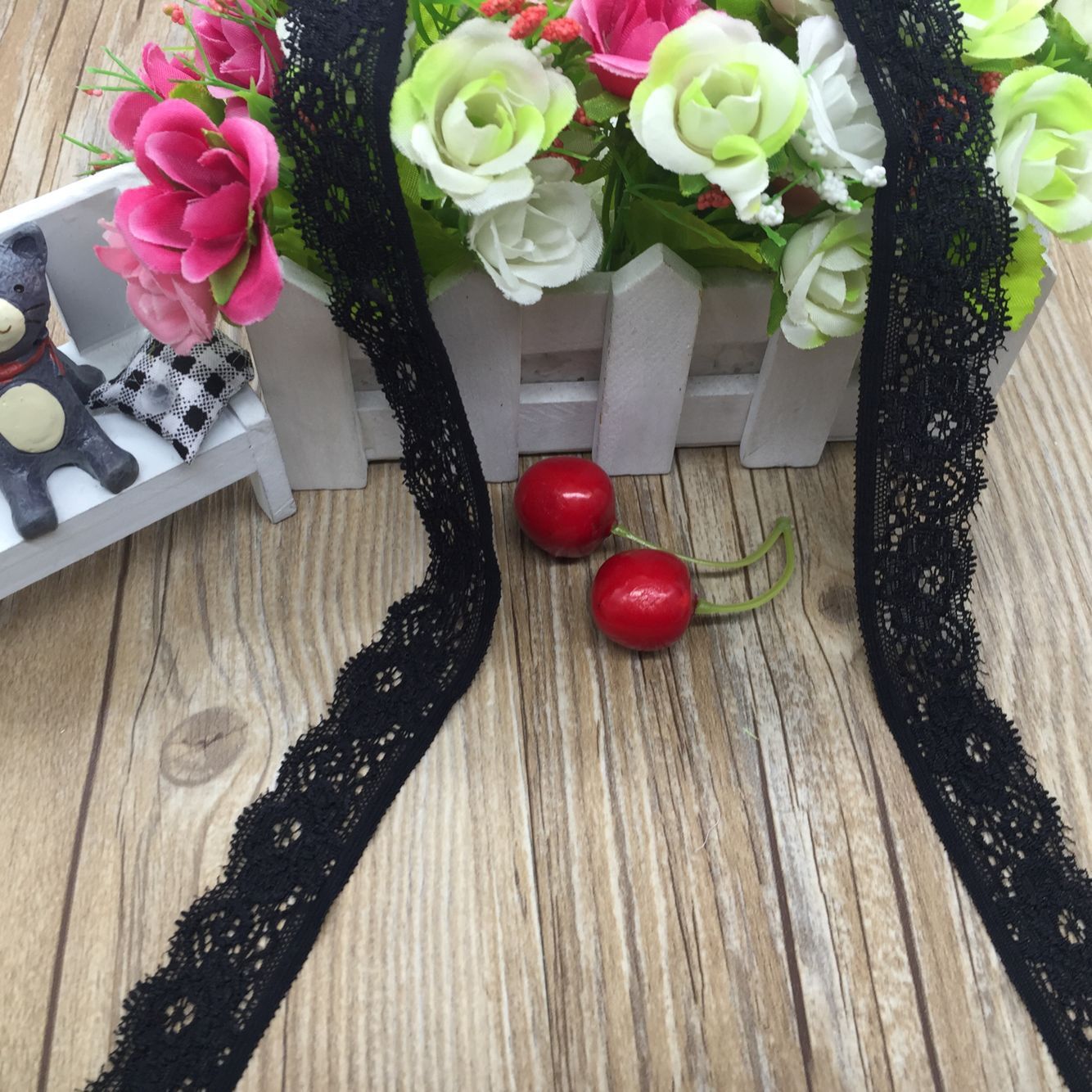 花边压沙弹力蕾丝花边现货供应压沙弹力2027# 宽度 2.5cm