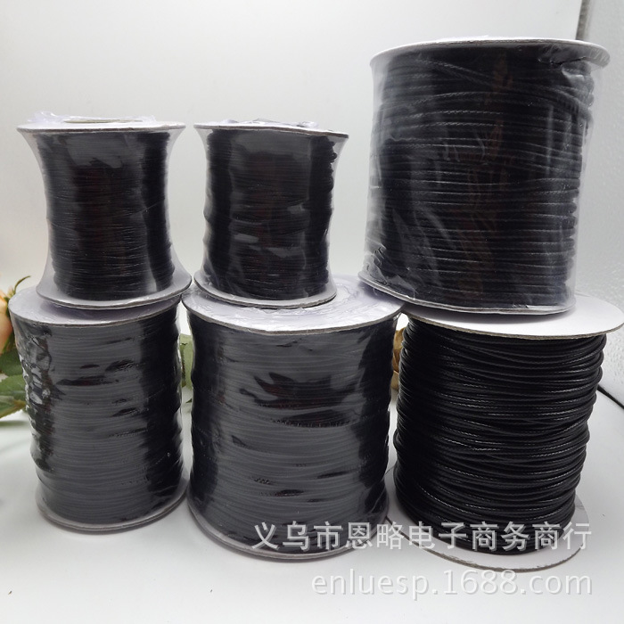韩国蜡线DIY手链项链饰品绳批发多色多种规格圆绳仿牛皮绳