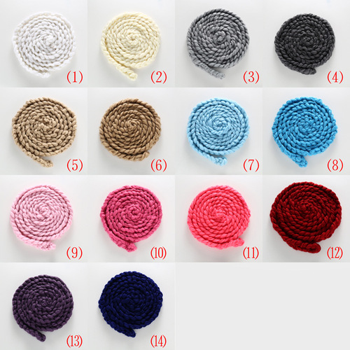 Thick braids photography braids photography props wool photography blankets hand-woven photo braids