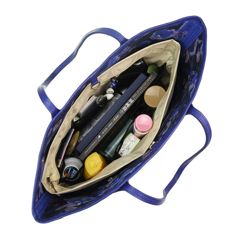 Extra large big organizer bag, cosmetic bag, liner with zipper, oxford cloth, internet celebrity