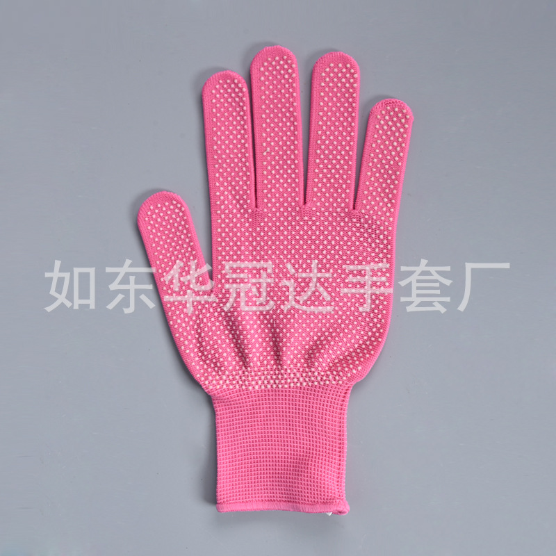 多色点塑手套批发开车搬运贴手劳保手套纱线13针男女点胶手套