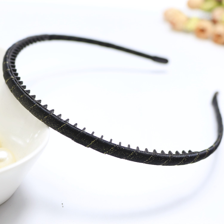 Nuevo estilo coreano diadema dentada práctica tela de las mujeres exquisita diadema delgada Corea del Sur tocado accesorios para el cabello