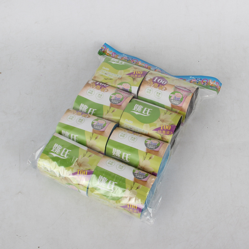 大号8连包塑料垃圾袋组合 家用垃圾收纳袋 地摊百货日用批货