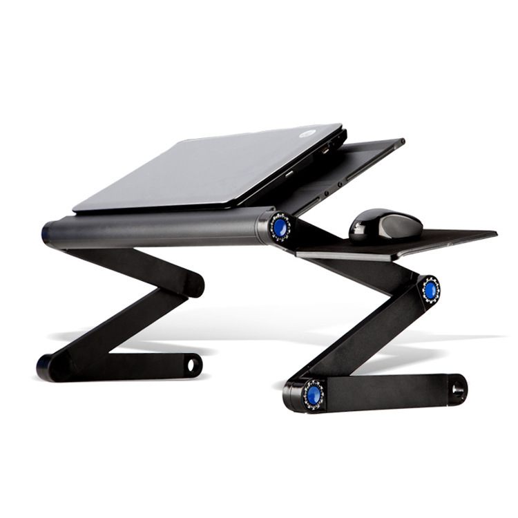 New cooling laptop desk bed with lazy aluminum alloy folding height flat stand table wholesale