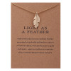 New fashion cartoon Good Lucking Paper Card Lucky Elephant Alloy necklace European and American cute animals exquisite decoration