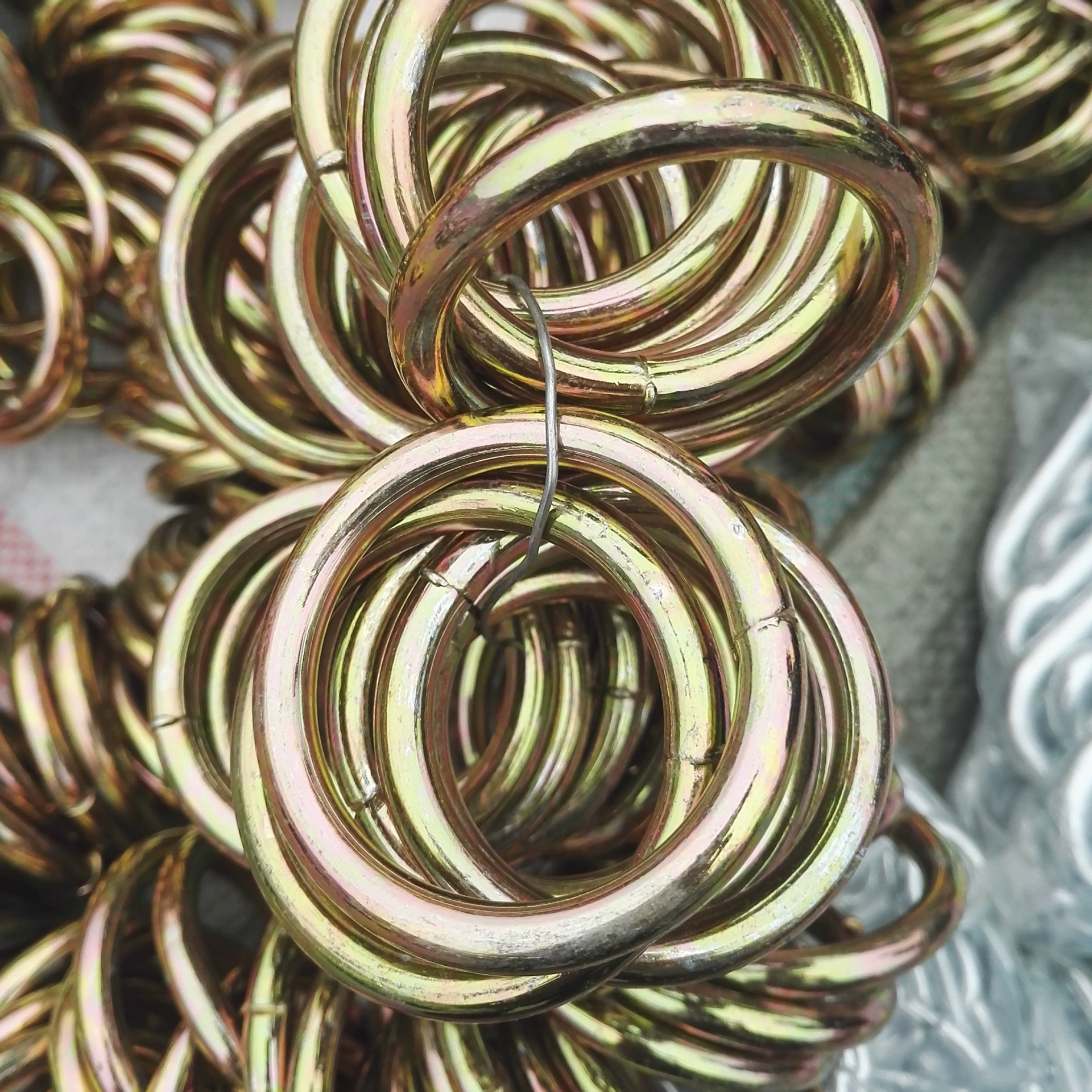 Оборудование ежедневные инструменты спецификации железного кольца полное дверное кольцо с покрытием железное кольцо Пряжка с покрытием желтое кольцо с одним кругом