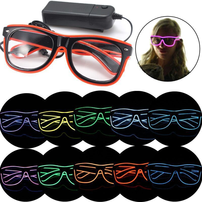 EL Flashing glasses, LED Flashing glasses,M nails luminescence glasses festival Bar gathering gift