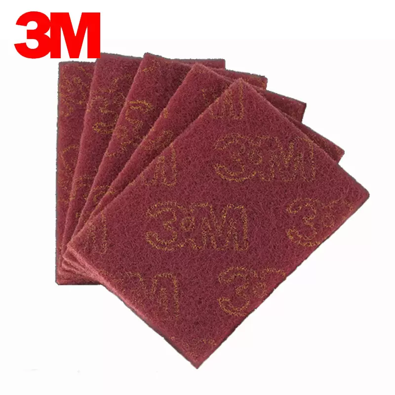 3M7447工业百洁布金属木材拉丝布清洁除锈金刚砂尼龙百洁布菜瓜布