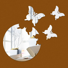 JM067 3D Stereo Butterfly Decor Mirror Film Amazon Best Seller International Hot Sale Background Wall Sticker