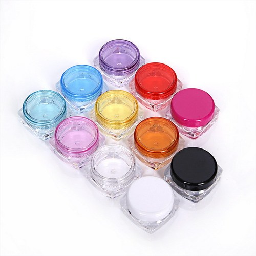 3g/5g square base cream box, cream jar, cosmetic packaging, partition box, trial size small sample jar