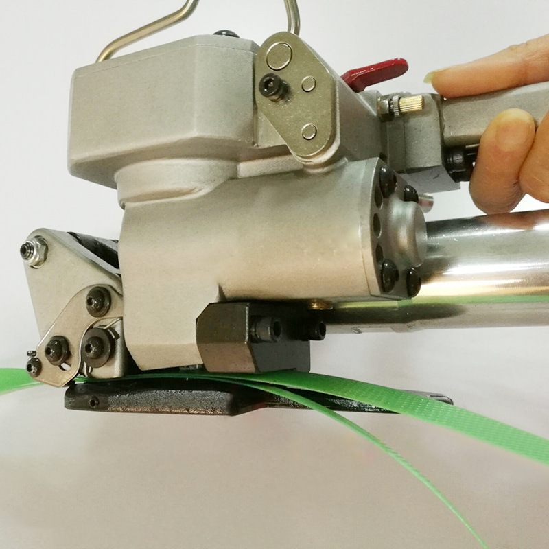 新式气动打包机栈板卡板纸箱家具热熔PP PET气动打包机包装机厂家