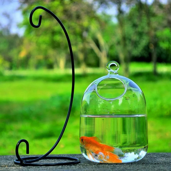 Creative glass transparent aquarium handmade