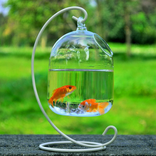 Creative glass transparent aquarium handmade