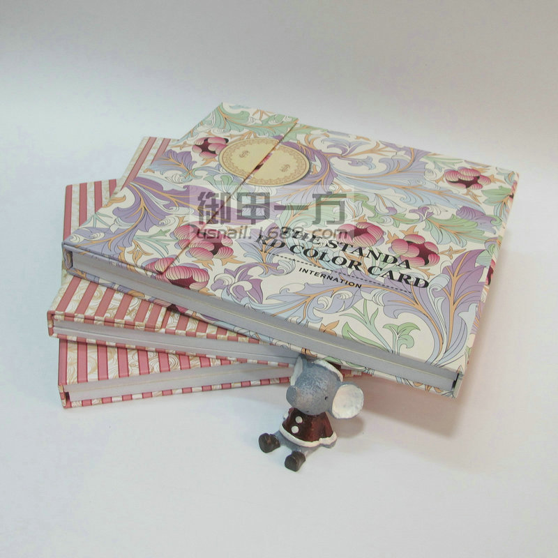 Productos de esmalte de uñas Pegamento de esmalte de uñas Caja de placa de color de uñas a rayas fresca pequeña Pantalla de color con incrustaciones de 120 colores Folleto de libro de tarjeta de color