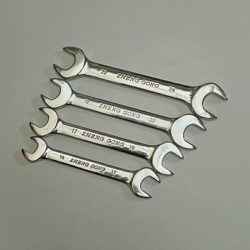 Manufacturer wholesale mirror double-ended wrench open-ended wrench dual-purpose wrench fork wrench Linyi Yuanhong Hardware Tools