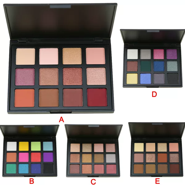 12-Color Eyeshadow Palette, Pearlescent Matte Makeup Palette, Smoky Makeup, Earth Tones, Long-Lasting, Fine Texture, Non-Caking, Cross-Border In-Stock