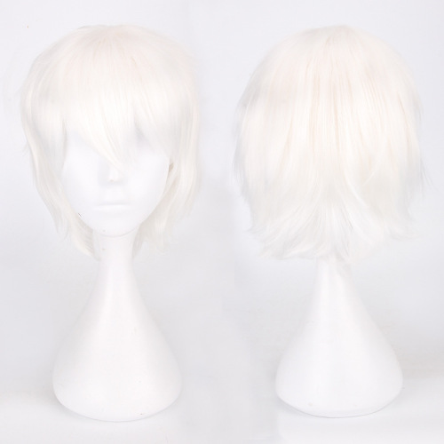 Wig cos reversed COS short hair 30cm black cosplay smoke pink student fake hair manufacturer wholesale cross-border