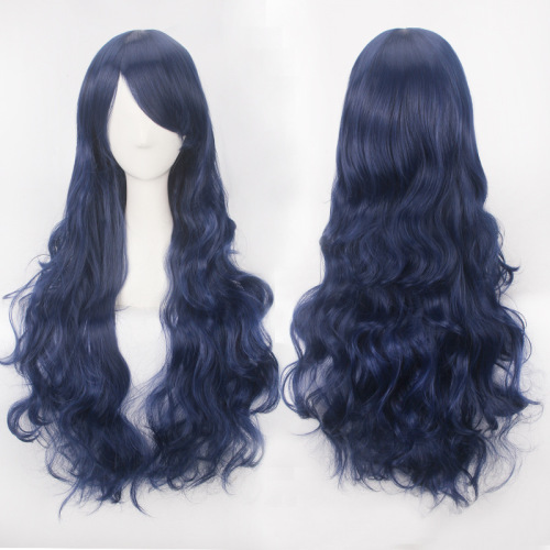 Direct sales to Europe and the United States cos wig color animation wig foreign trade button network high temperature wire universal 80CM long curly hair