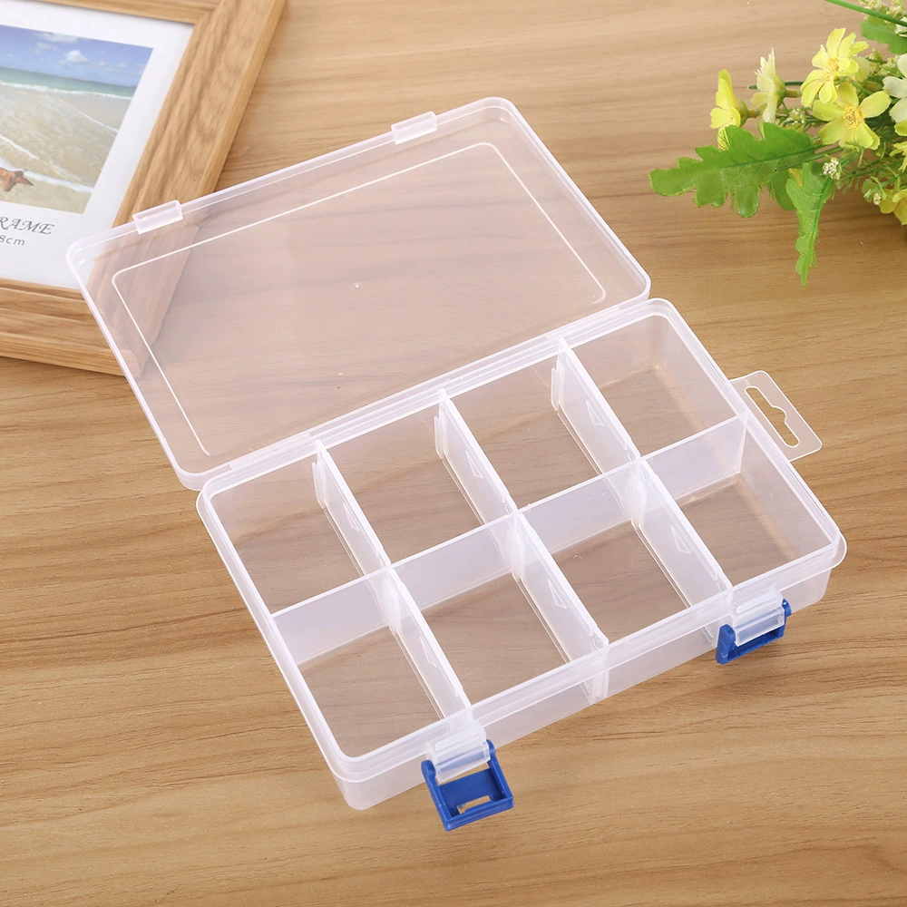 Big detachable transparent plastic storage box, storage system, new collection, 8 cells