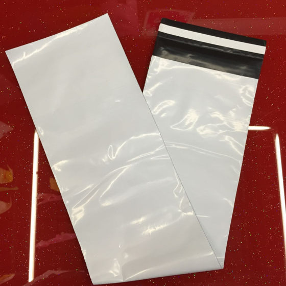 Black and white film White 10*70,15*70cm long long Express bag packaging bag mail order bag logistics bag