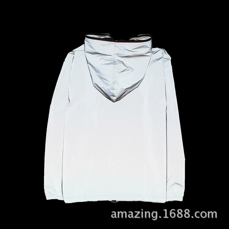 Windproof Trench Coat, Retroreflective Hooded Jacket, Unisex for Elementary Students, Winter