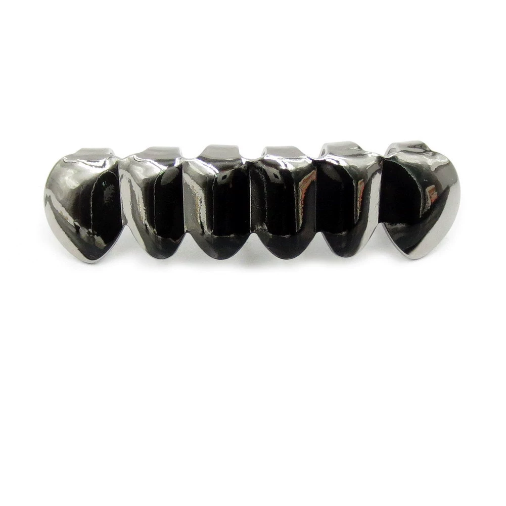 Золото зубных украшений Grillz, настоящее золото на медной основе, комплекты верх-низ, украшения в стиле хип-хоп