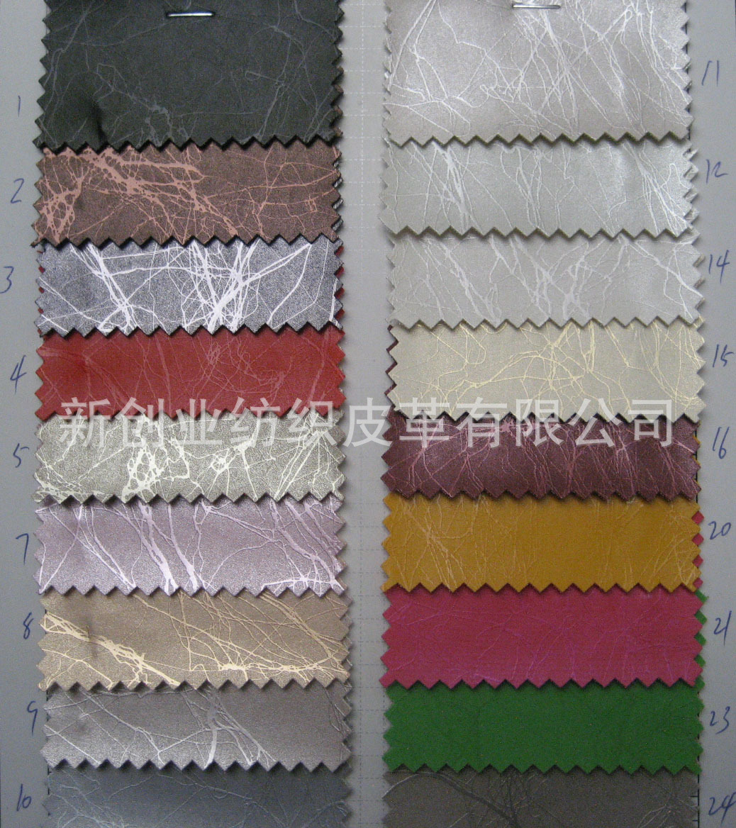 珠光PVC革闪电纹移门皮包装文具装饰皮革手机套用电子革