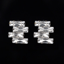 新款简约时尚水晶耳钉耳坠 精品货源女饰品批发厂家直销E063