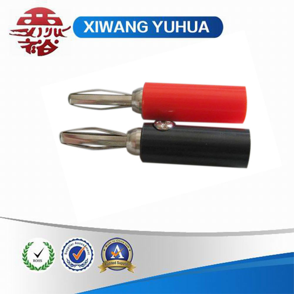 厂家直销 四片式4mm万用表香蕉插头