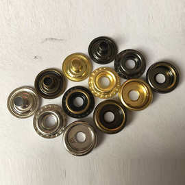 工厂供应纺织辅料钮扣四合扣 服装服饰橡胶四合扣风衣黄铜钮面