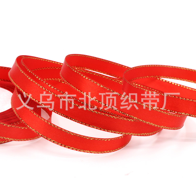 Cinta roja de Phnom Penh Cinta de poliéster Cinta de sobre rojo Envoltura de regalo Envoltura de caja de dulces de boda Cinta festiva