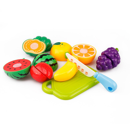 Girls Puzzle Girls Board Simulation Kitchenware Set Children's Hanging Board Play House Kitchen Toy Fruit Cutting Fun
