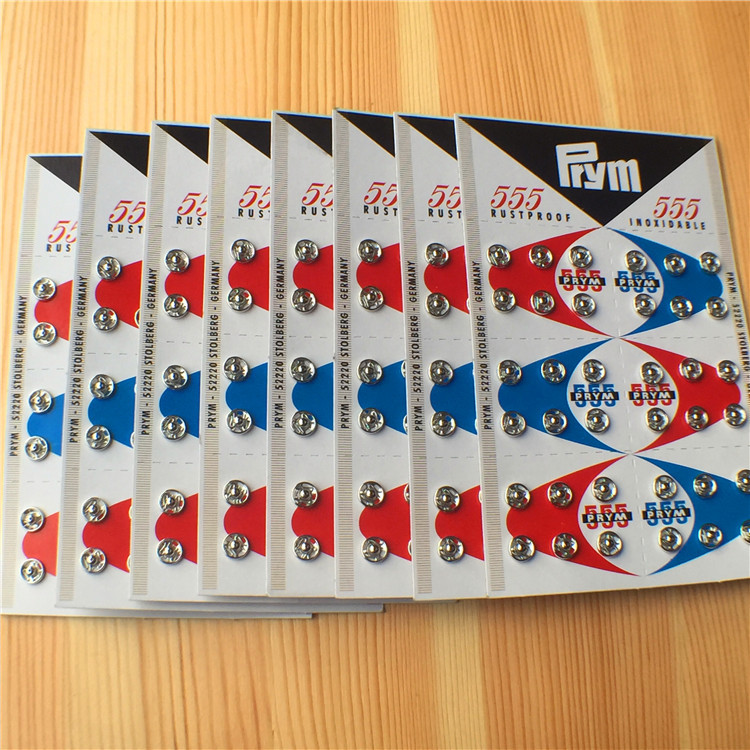 厂家批发555铜揿钮卡装金属圆形按扣手缝摁扣掀扣各尺寸掀钮