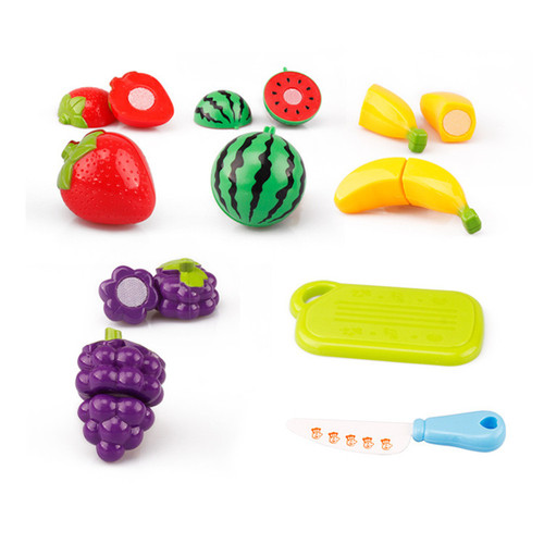 Girls Puzzle Girls Board Simulation Kitchenware Set Children's Hanging Board Play House Kitchen Toy Fruit Cutting Fun